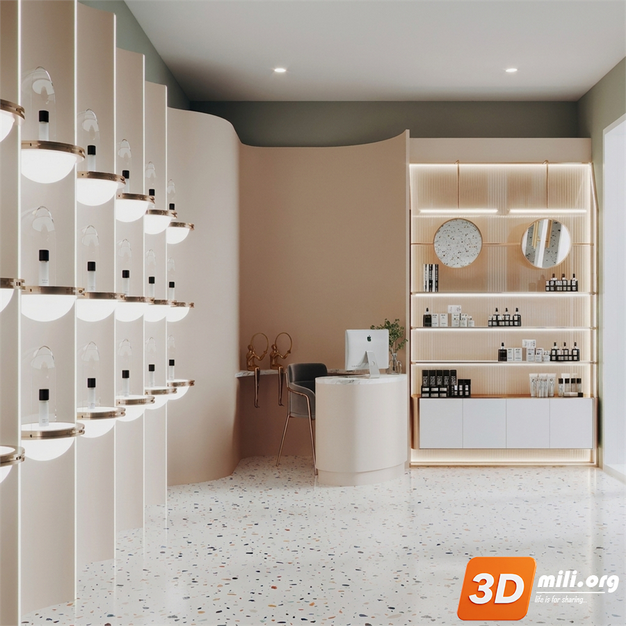 Cosmetic Store Skp Files 